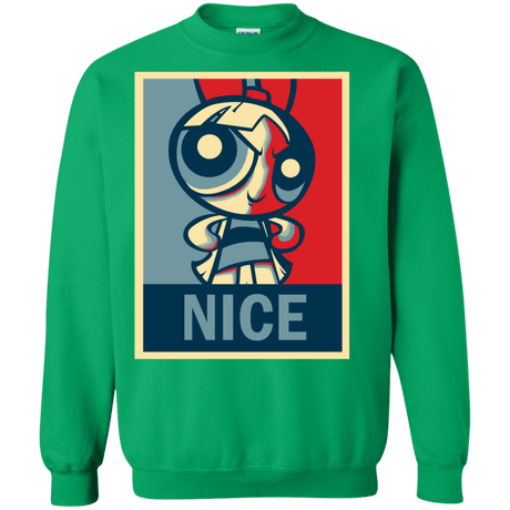 Sweatshirts Irish Green / S Nice Powerpuff Crewneck Sweatshirt