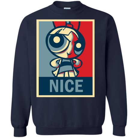 Sweatshirts Navy / S Nice Powerpuff Crewneck Sweatshirt