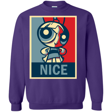 Sweatshirts Purple / S Nice Powerpuff Crewneck Sweatshirt
