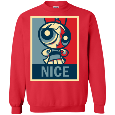 Sweatshirts Red / S Nice Powerpuff Crewneck Sweatshirt