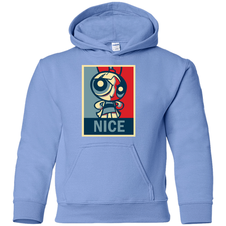 Sweatshirts Carolina Blue / YS Nice Powerpuff Youth Hoodie