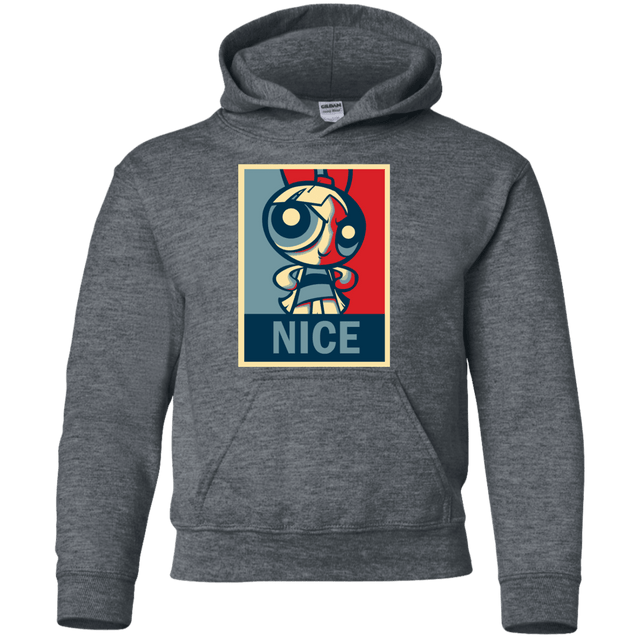 Sweatshirts Dark Heather / YS Nice Powerpuff Youth Hoodie