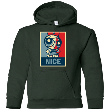 Sweatshirts Forest Green / YS Nice Powerpuff Youth Hoodie
