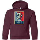 Sweatshirts Maroon / YS Nice Powerpuff Youth Hoodie