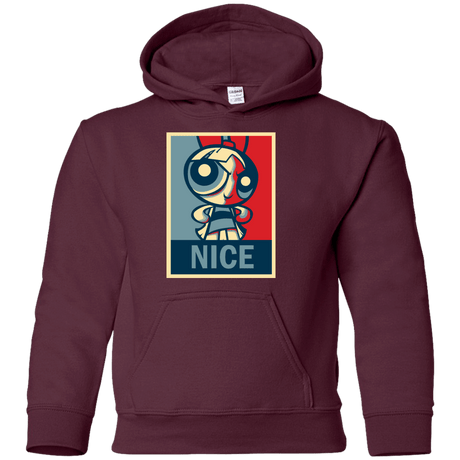 Sweatshirts Maroon / YS Nice Powerpuff Youth Hoodie