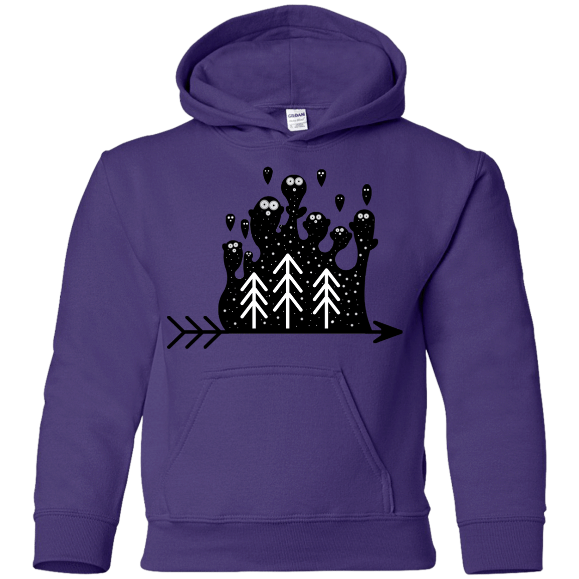 Sweatshirts Purple / YS Night Creatures Youth Hoodie