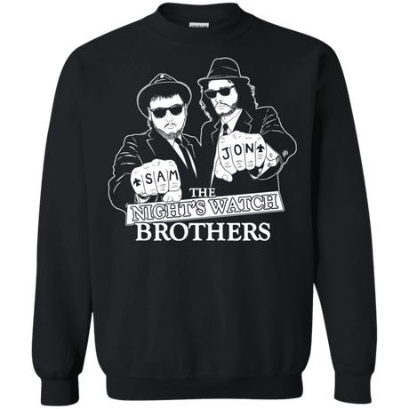 Sweatshirts Black / S Night Watch Brothers Crewneck Sweatshirt