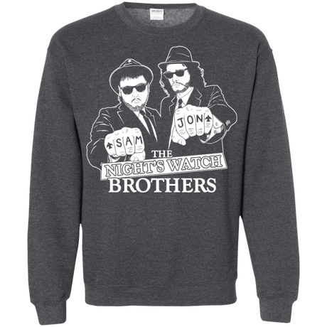 Sweatshirts Dark Heather / S Night Watch Brothers Crewneck Sweatshirt