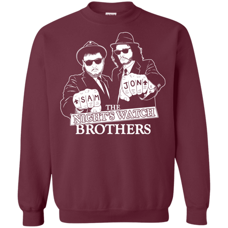 Sweatshirts Maroon / S Night Watch Brothers Crewneck Sweatshirt