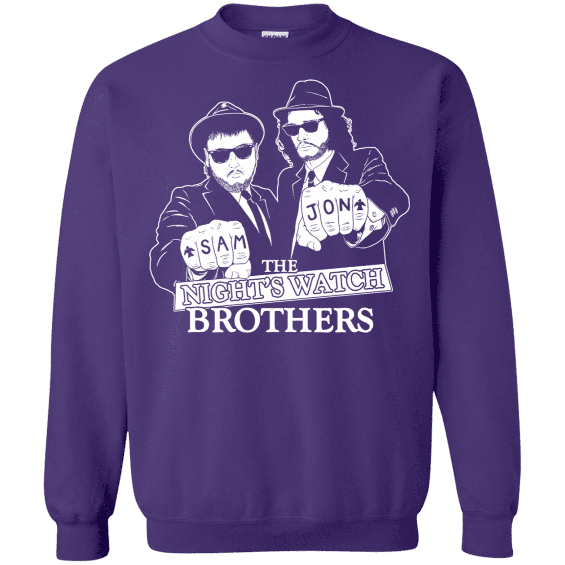 Sweatshirts Purple / S Night Watch Brothers Crewneck Sweatshirt