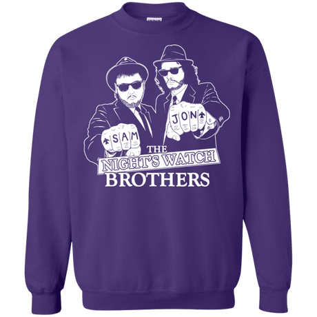 Sweatshirts Purple / S Night Watch Brothers Crewneck Sweatshirt