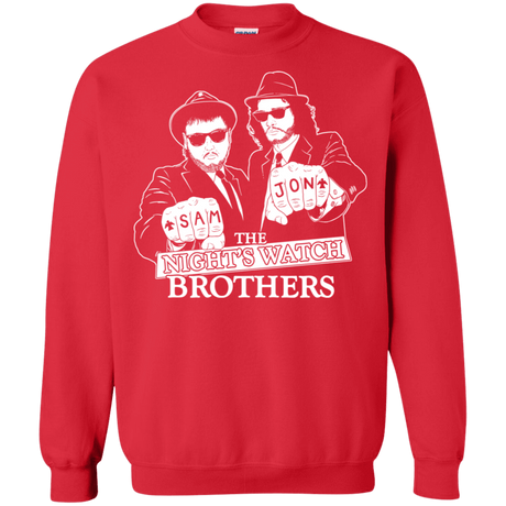 Sweatshirts Red / S Night Watch Brothers Crewneck Sweatshirt