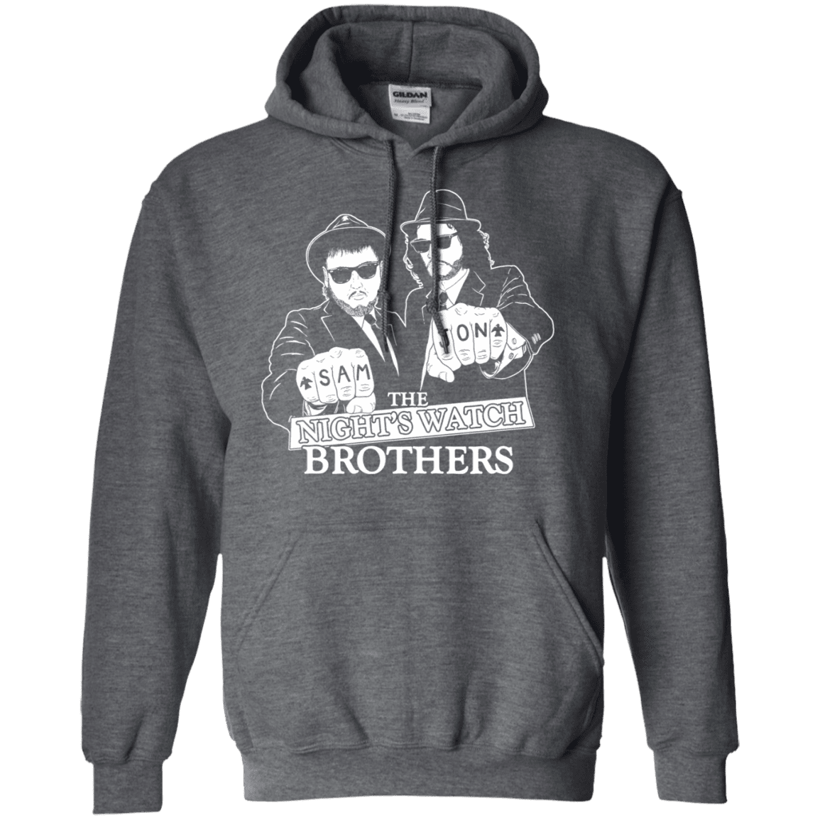 Sweatshirts Dark Heather / S Night Watch Brothers Pullover Hoodie