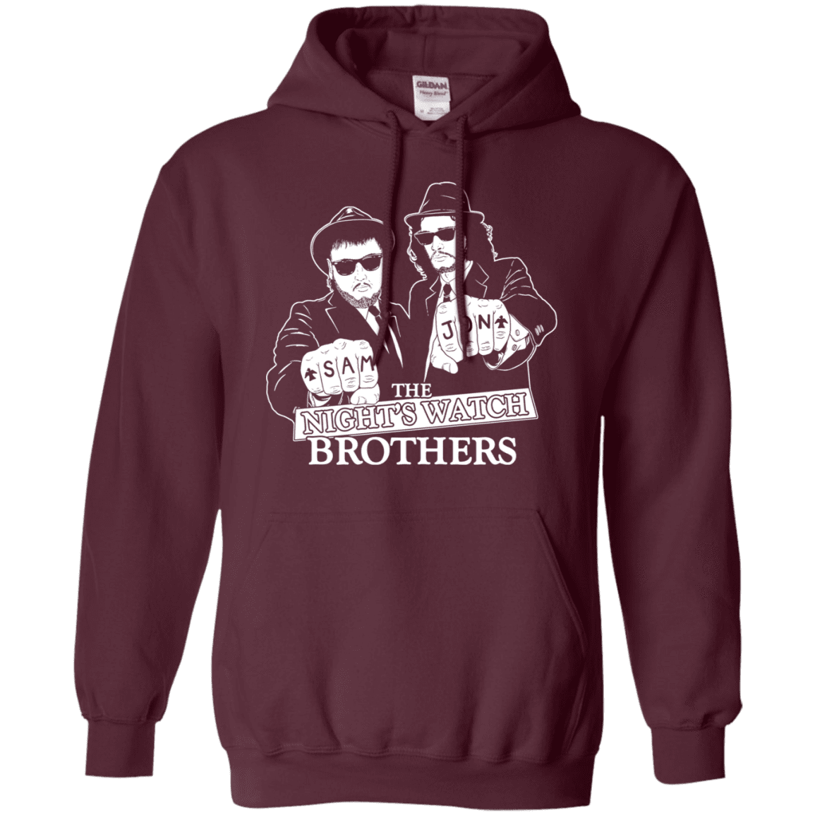 Sweatshirts Maroon / S Night Watch Brothers Pullover Hoodie