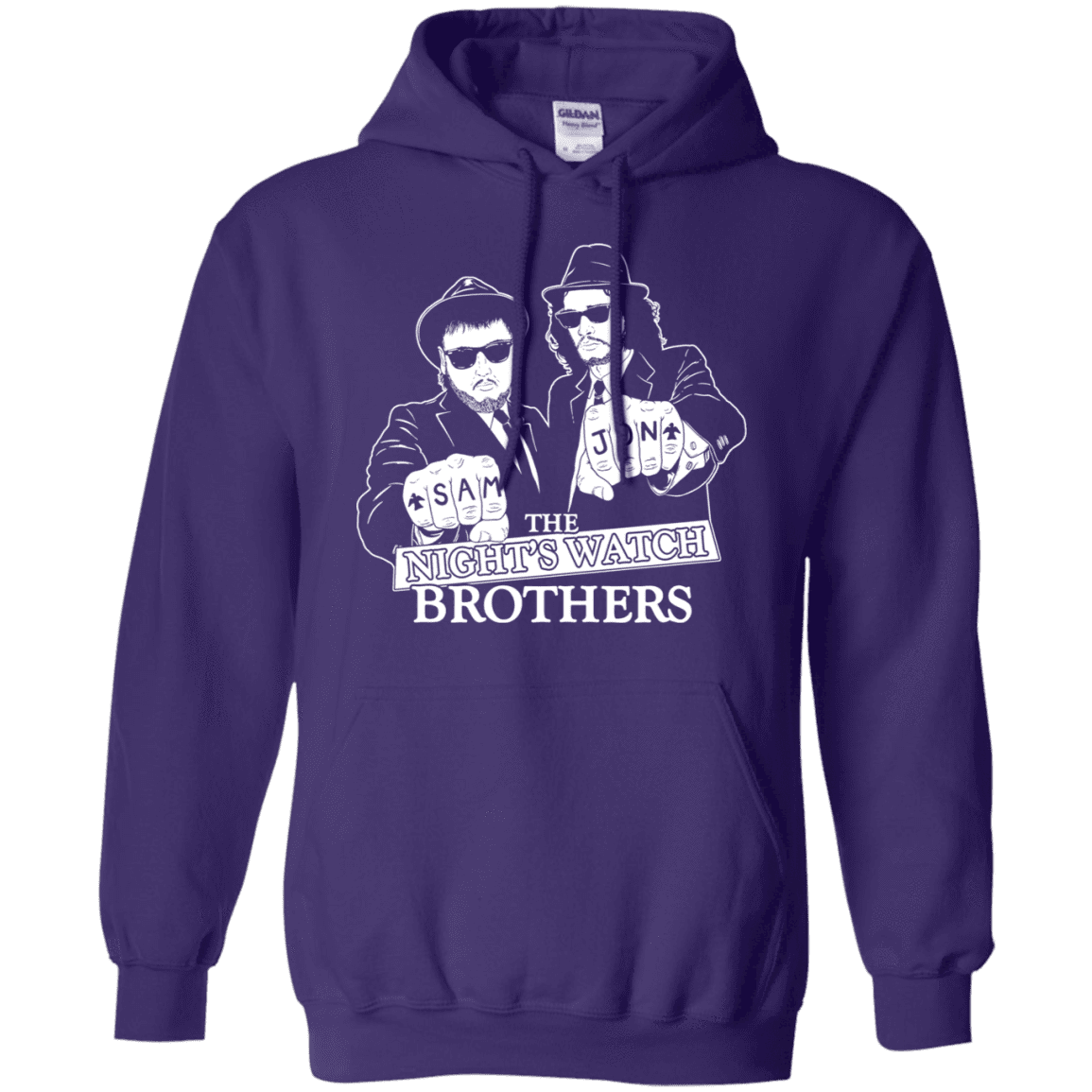 Sweatshirts Purple / S Night Watch Brothers Pullover Hoodie