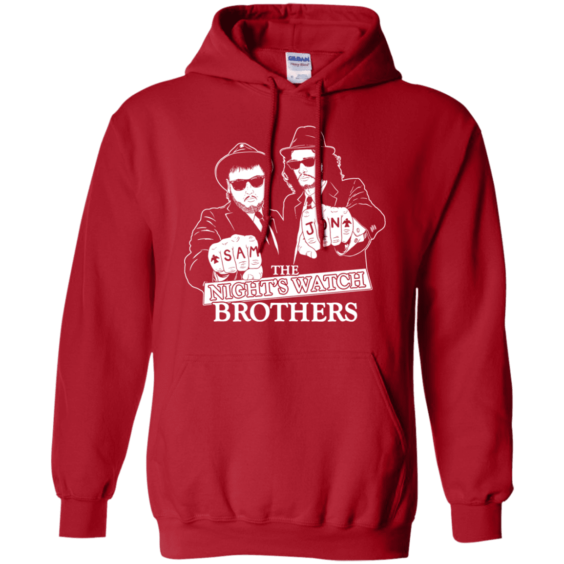 Sweatshirts Red / S Night Watch Brothers Pullover Hoodie