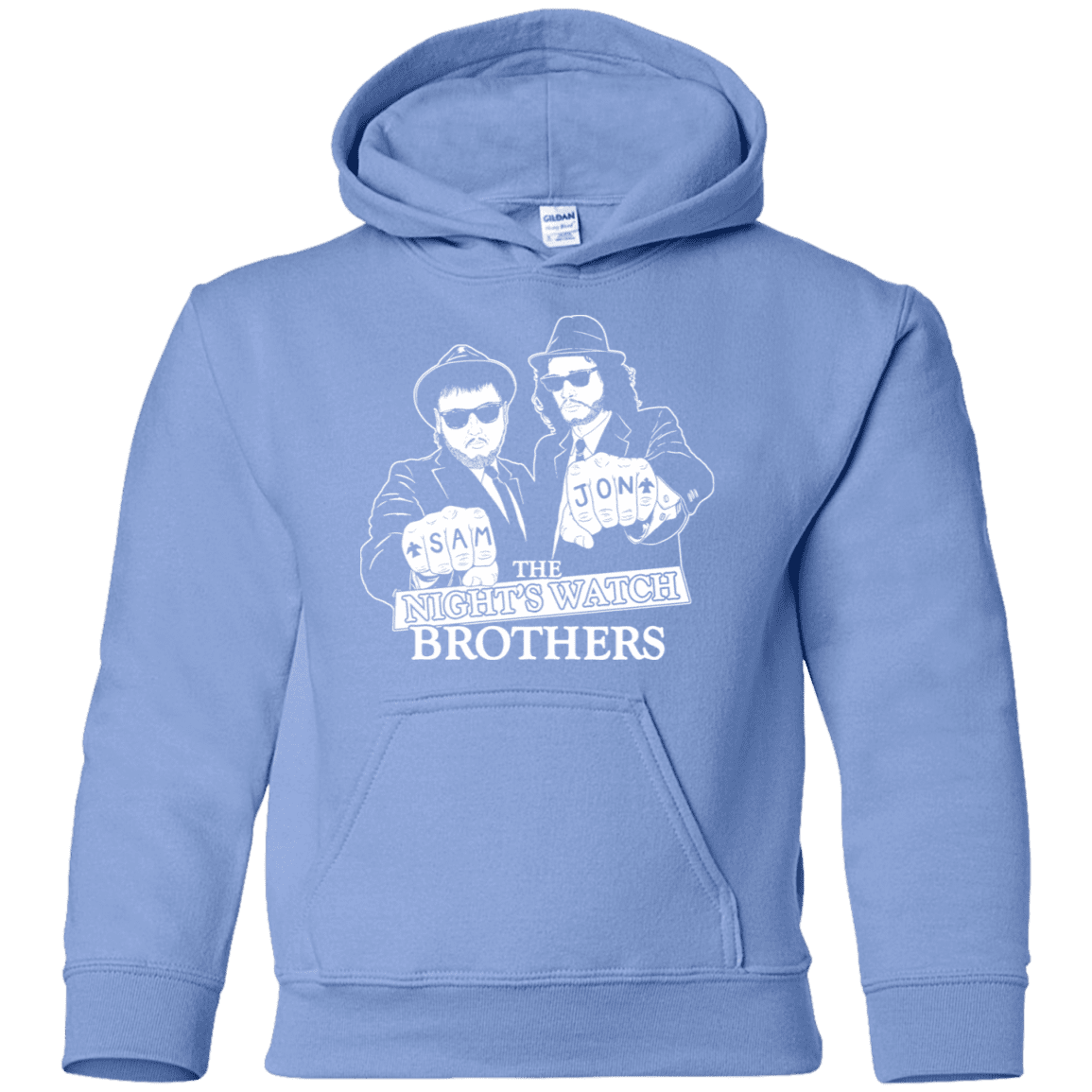 Sweatshirts Carolina Blue / YS Night Watch Brothers Youth Hoodie