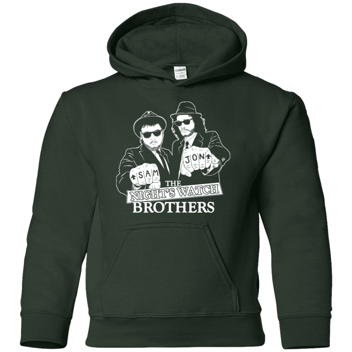 Sweatshirts Forest Green / YS Night Watch Brothers Youth Hoodie