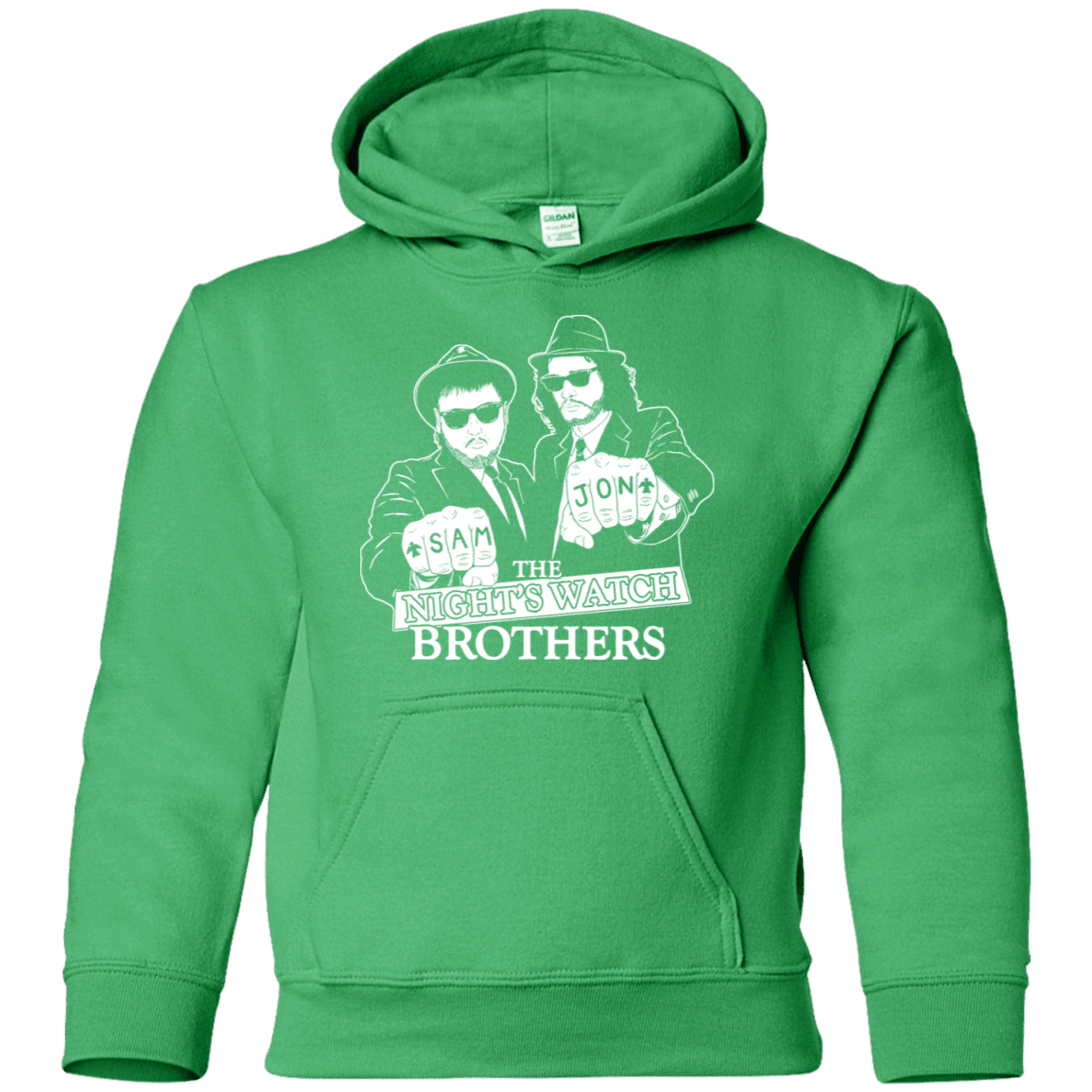 Sweatshirts Irish Green / YS Night Watch Brothers Youth Hoodie