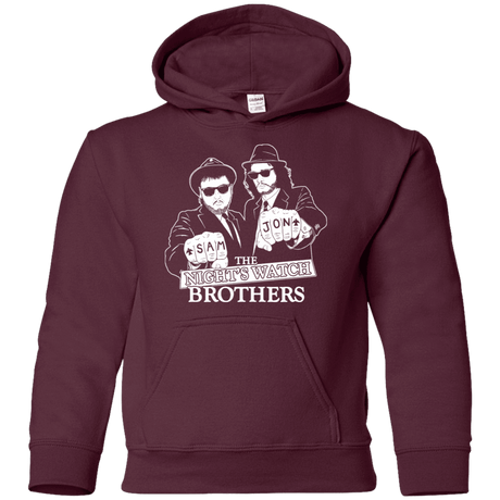 Sweatshirts Maroon / YS Night Watch Brothers Youth Hoodie