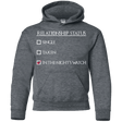 Sweatshirts Dark Heather / YS Night watchs Youth Hoodie