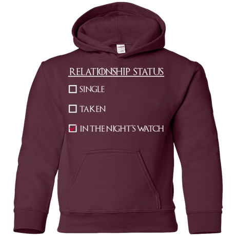 Sweatshirts Maroon / YS Night watchs Youth Hoodie