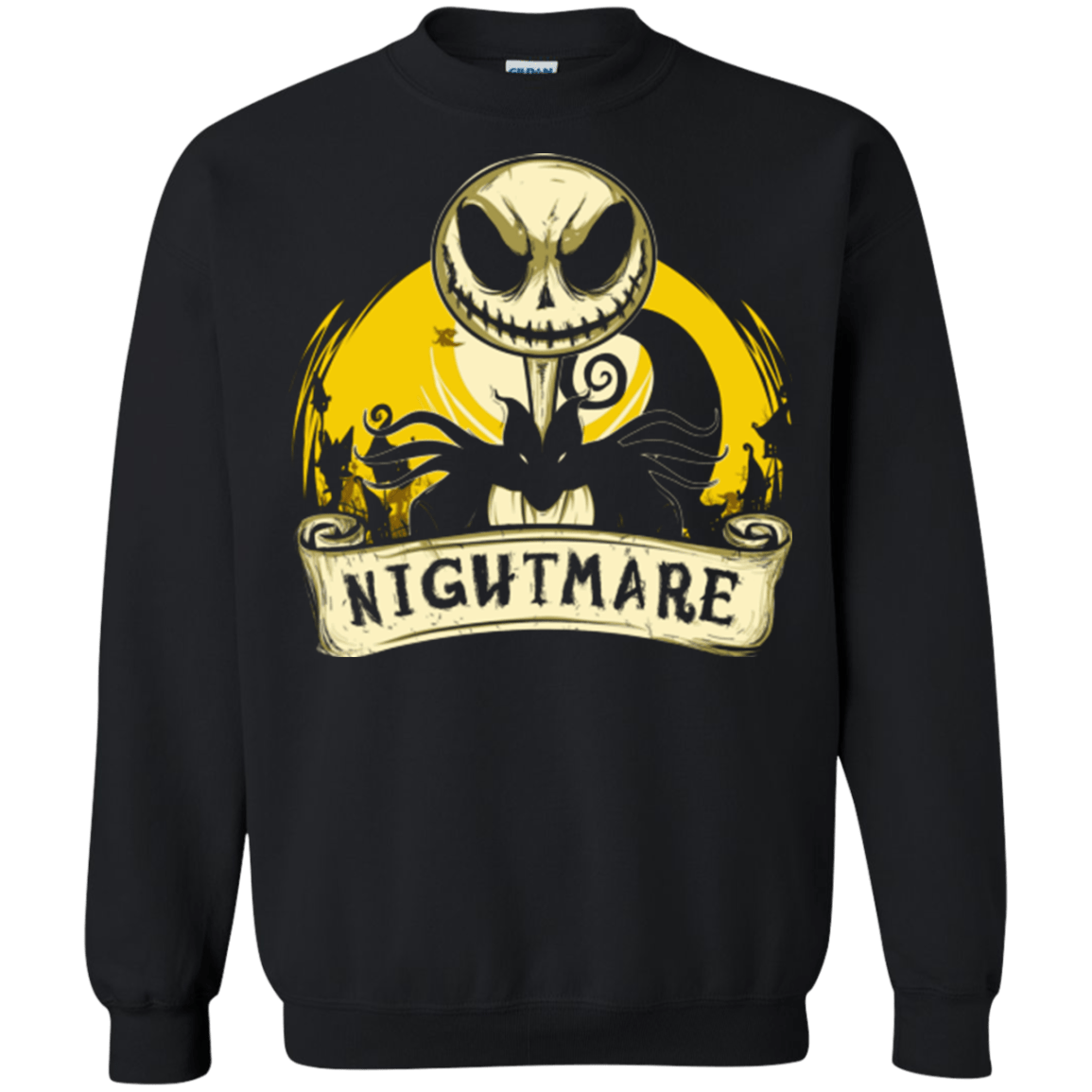 Sweatshirts Black / Small Nightmare scroll Crewneck Sweatshirt