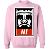 Sweatshirts Light Pink / Small Niid to Obey Crewneck Sweatshirt