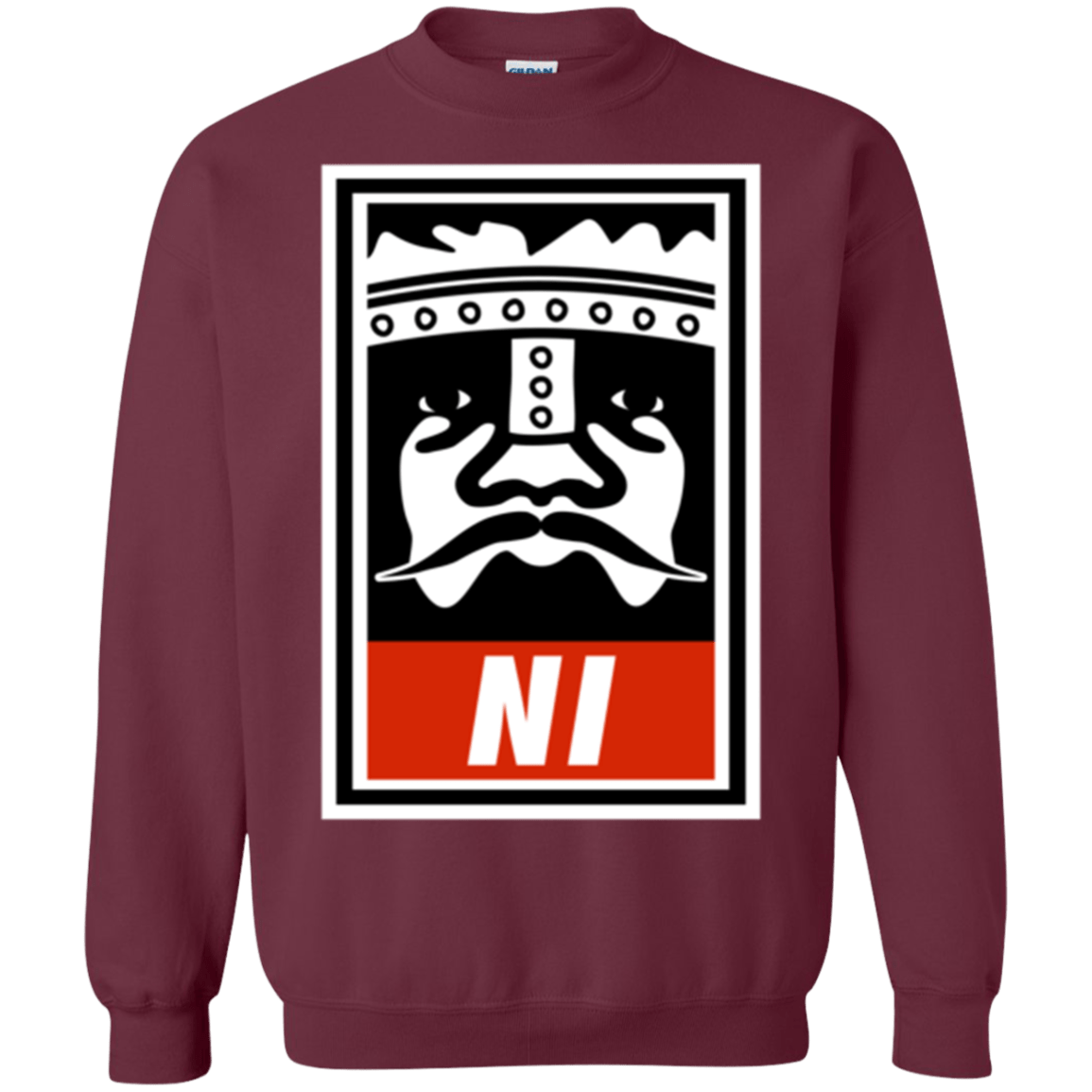 Sweatshirts Maroon / Small Niid to Obey Crewneck Sweatshirt