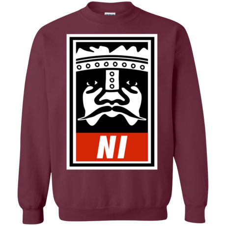 Sweatshirts Maroon / Small Niid to Obey Crewneck Sweatshirt