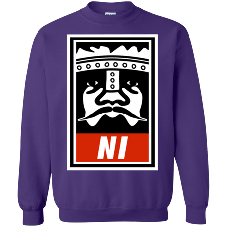 Sweatshirts Purple / Small Niid to Obey Crewneck Sweatshirt