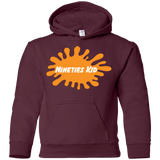 Sweatshirts Maroon / YS Nineties Kid Youth Hoodie