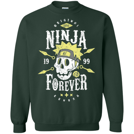 Sweatshirts Forest Green / Small Ninja Forever Crewneck Sweatshirt
