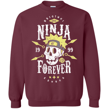 Sweatshirts Maroon / Small Ninja Forever Crewneck Sweatshirt