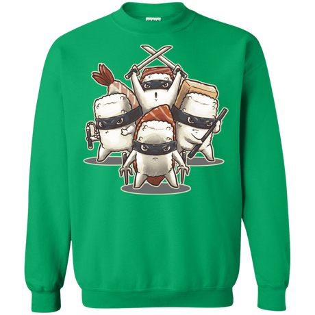 Sweatshirts Irish Green / S Ninja Sushi Crewneck Sweatshirt