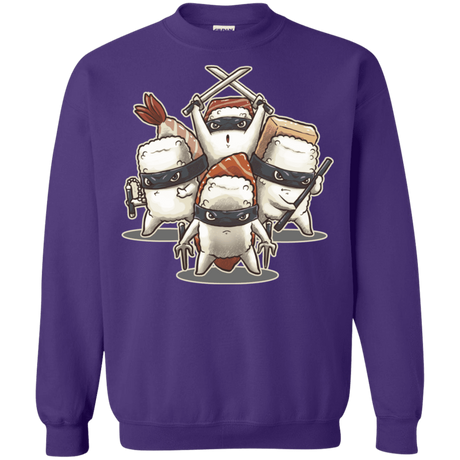 Sweatshirts Purple / S Ninja Sushi Crewneck Sweatshirt