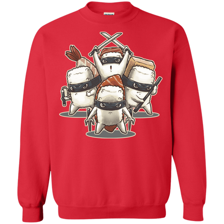 Sweatshirts Red / S Ninja Sushi Crewneck Sweatshirt