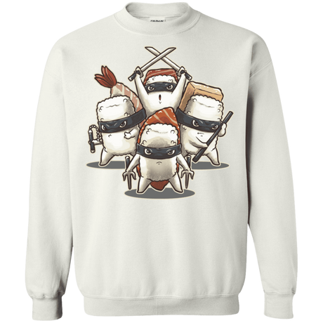 Sweatshirts White / S Ninja Sushi Crewneck Sweatshirt