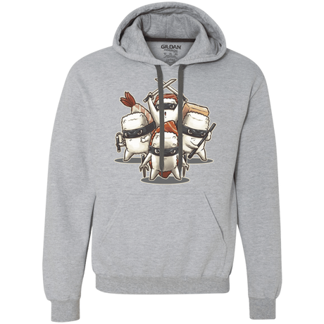 Sweatshirts Sport Grey / S Ninja Sushi Premium Fleece Hoodie