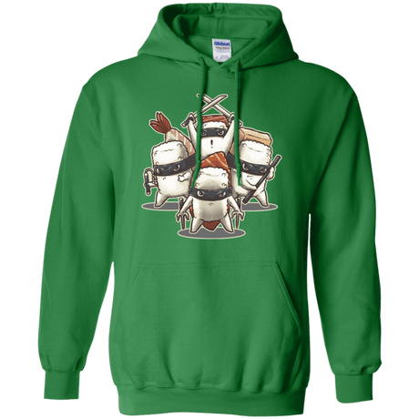 Sweatshirts Irish Green / S Ninja Sushi Pullover Hoodie