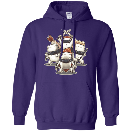 Sweatshirts Purple / S Ninja Sushi Pullover Hoodie