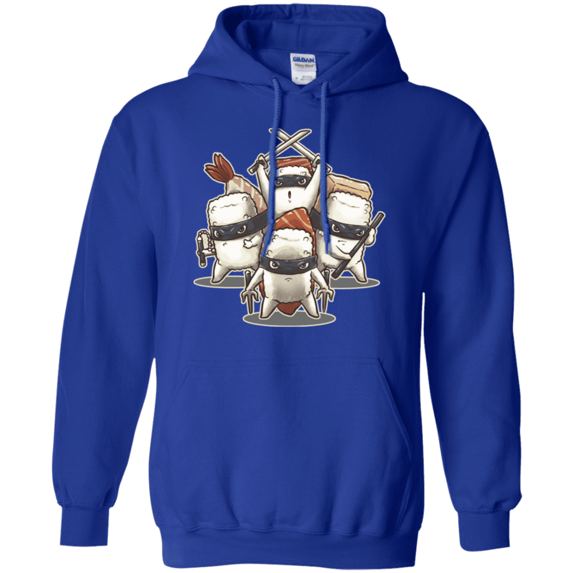 Sweatshirts Royal / S Ninja Sushi Pullover Hoodie