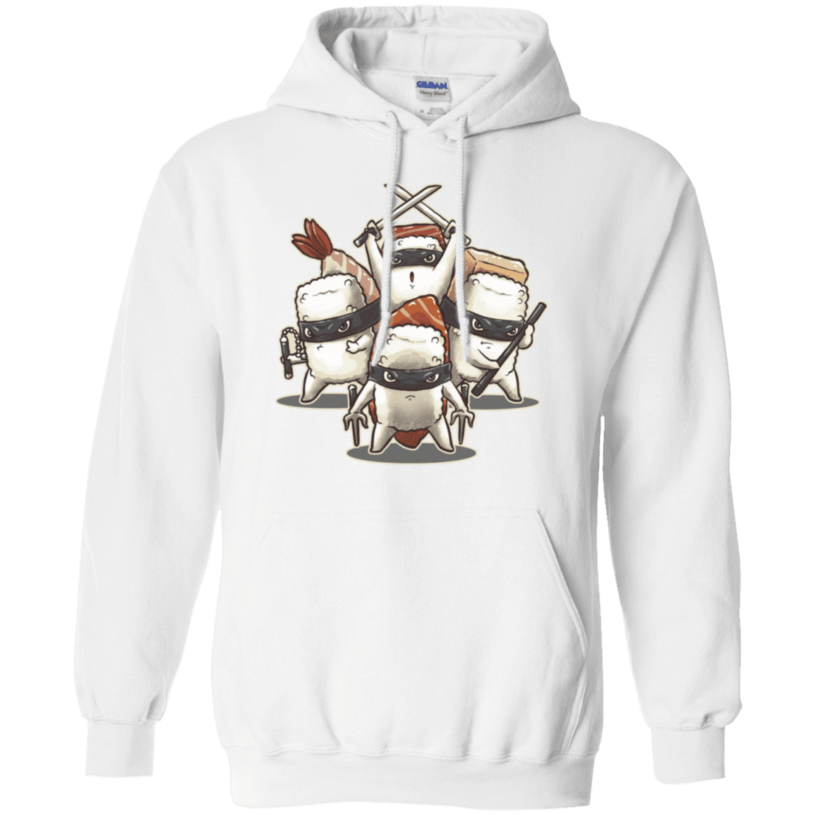 Sweatshirts White / S Ninja Sushi Pullover Hoodie