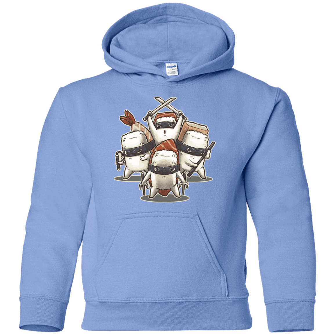 Sweatshirts Carolina Blue / YS Ninja Sushi Youth Hoodie