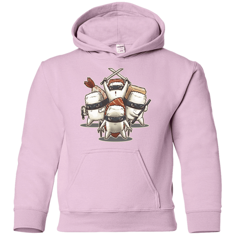 Sweatshirts Light Pink / YS Ninja Sushi Youth Hoodie