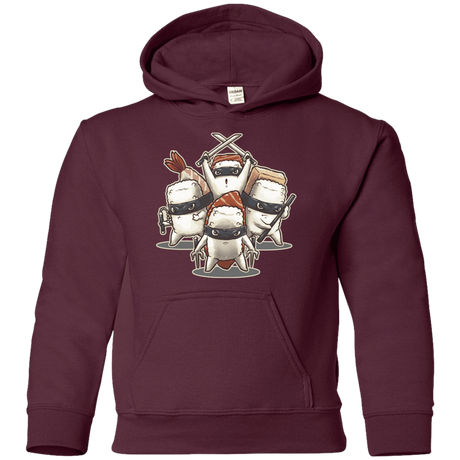 Sweatshirts Maroon / YS Ninja Sushi Youth Hoodie