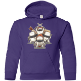 Sweatshirts Purple / YS Ninja Sushi Youth Hoodie