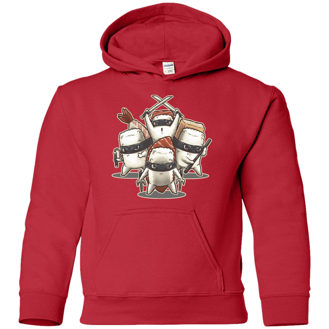 Sweatshirts Red / YS Ninja Sushi Youth Hoodie