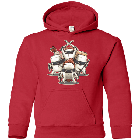 Sweatshirts Red / YS Ninja Sushi Youth Hoodie