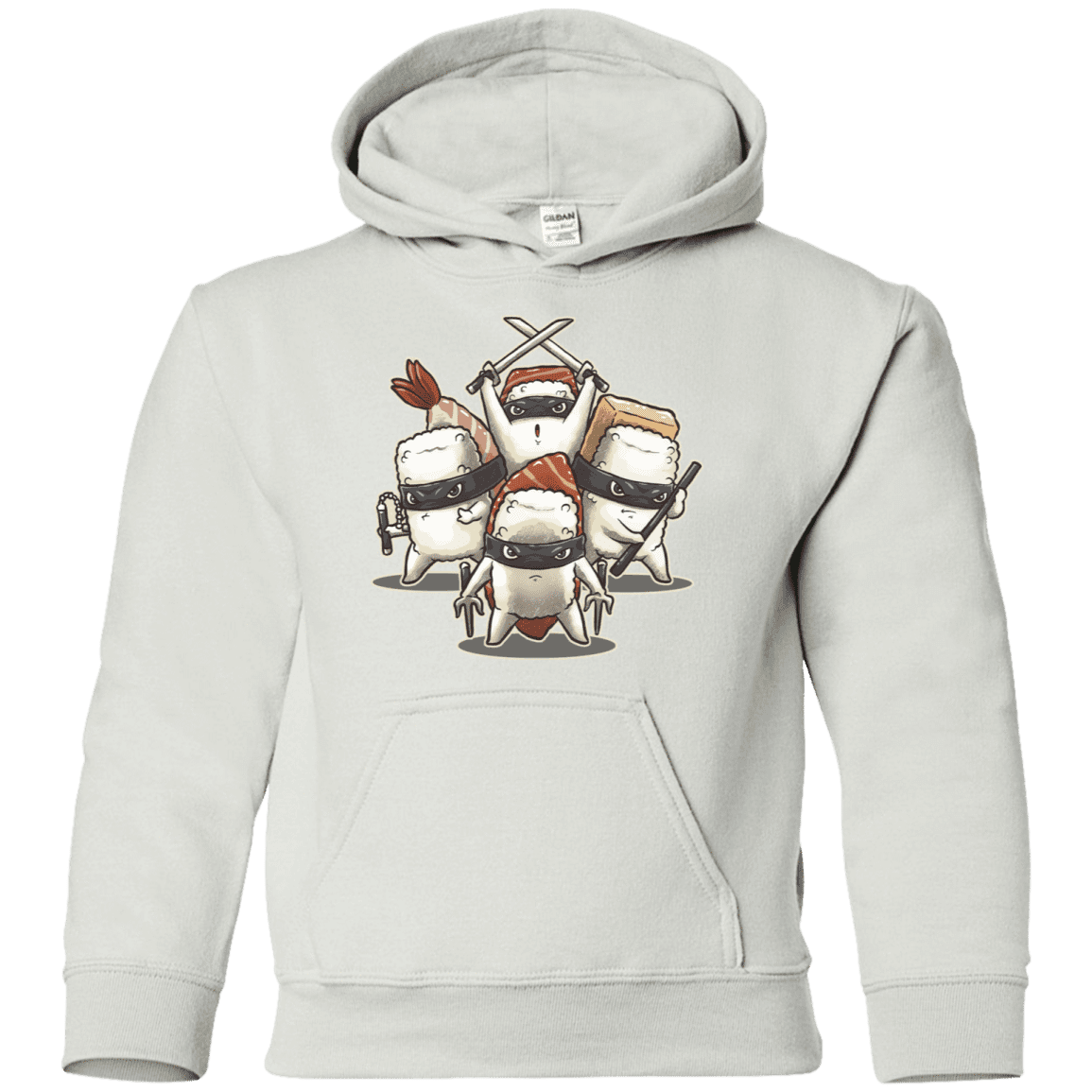 Sweatshirts White / YS Ninja Sushi Youth Hoodie